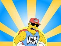 pic for duff man - simpsons
